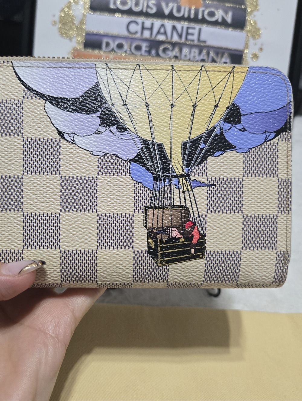 Louis Vuitton Limited Edition Damier Azur Zippy Long Wallet EUC - Picture 2 of 14